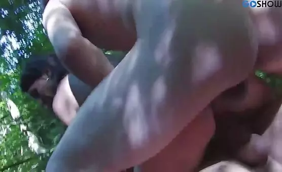 Public Orgy at Outdoor Park Double Penetration Deepthroating